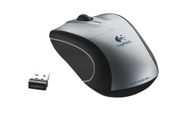 My� Logitech laser V450 Nano mouse silver wireless