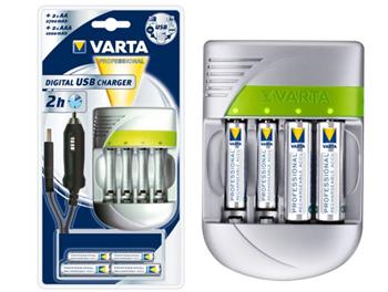 Nab�ja�ka Varta Professional USB + 2xR06 2700 mAh NiMH + 2xR03 1000 mA
