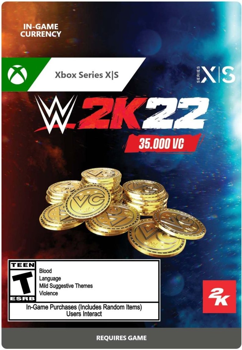 WWE 2K22 35 000 Virtual Currency Pack For Xbox Series X S Datacomp Sk