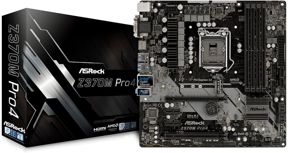 Audio Z370m Pro ASRock Z370 Pro4 Desktop Motherboard With Intel