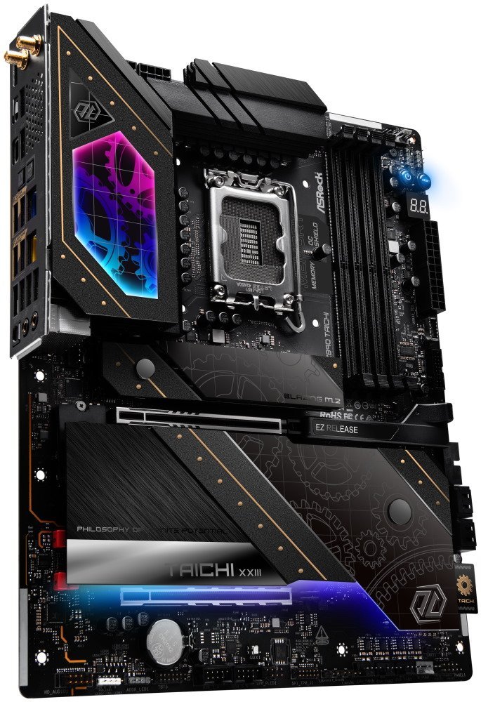 ASRock Z890 Taichi Mainboard – Sockel 1851, DDR5 Bis 9600 MHz, PCIe 5.0