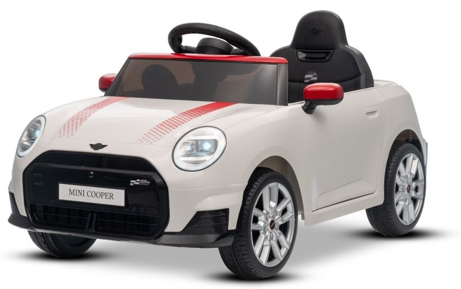 Beneo BMW Mini Cooper, elektrické autíčko, 12V, 2x25W, biele