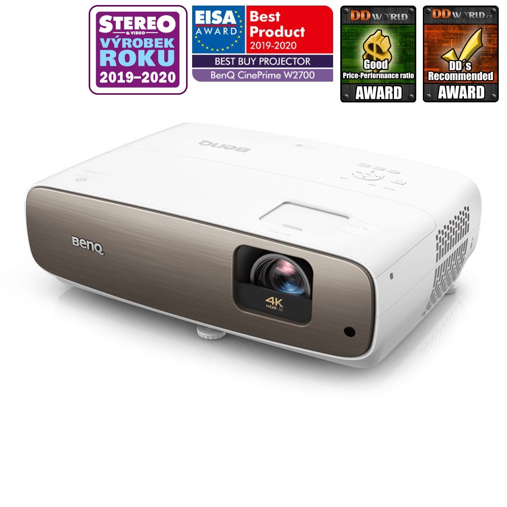 BenQ W2700 4K UHD/ DLP projektor/ HDR/ 2000ANSI/ 30.000:1/ 2x HDMI