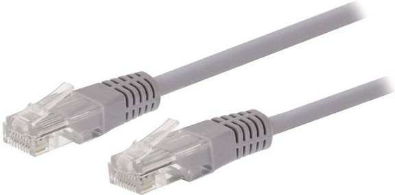Kable Utp C-Tech patchcord Cat5e, UTP, kábel, 1,5m, sivý