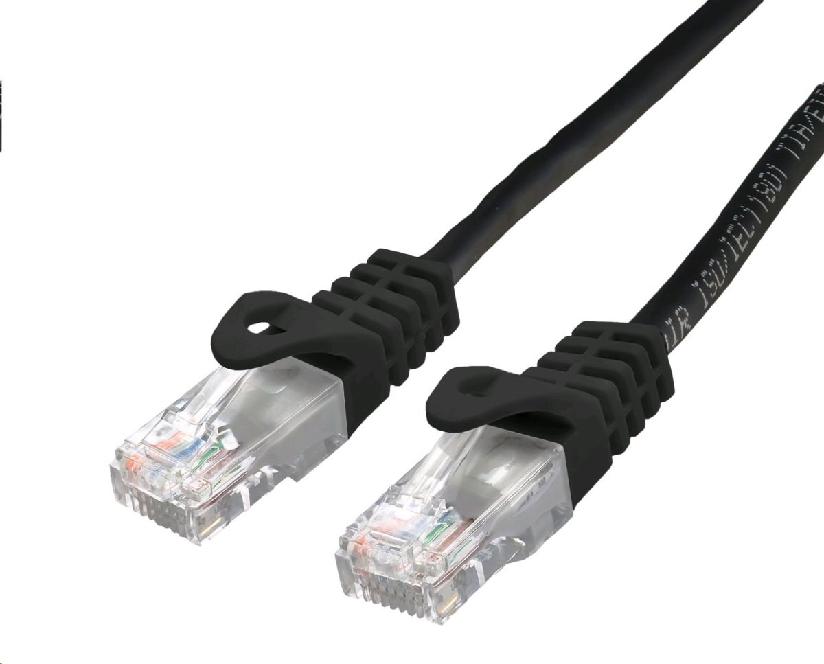 Kable Utp C-Tech patchcord Cat6, UTP, kábel, 5m, čierny