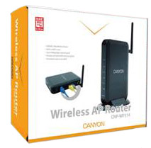 Canyon CN-WF514 AP/ Router +4portovy switch 54Mbps | VÝPREDAJ