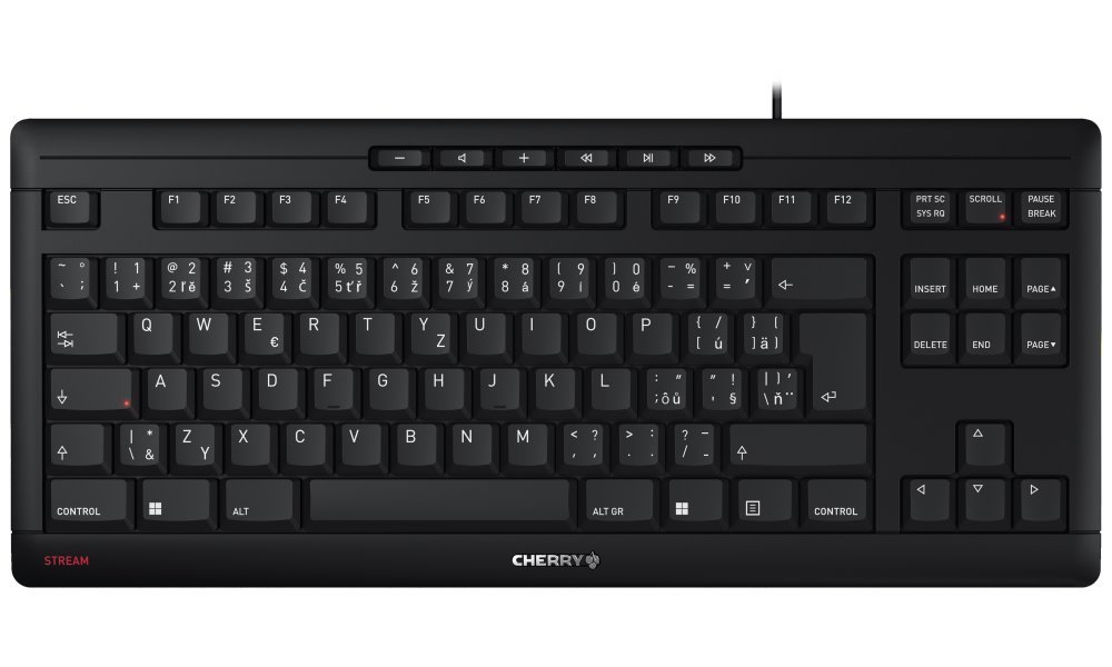 CHERRY klávesnice STREAM TKL CZ+SK layout, (rozbalené)