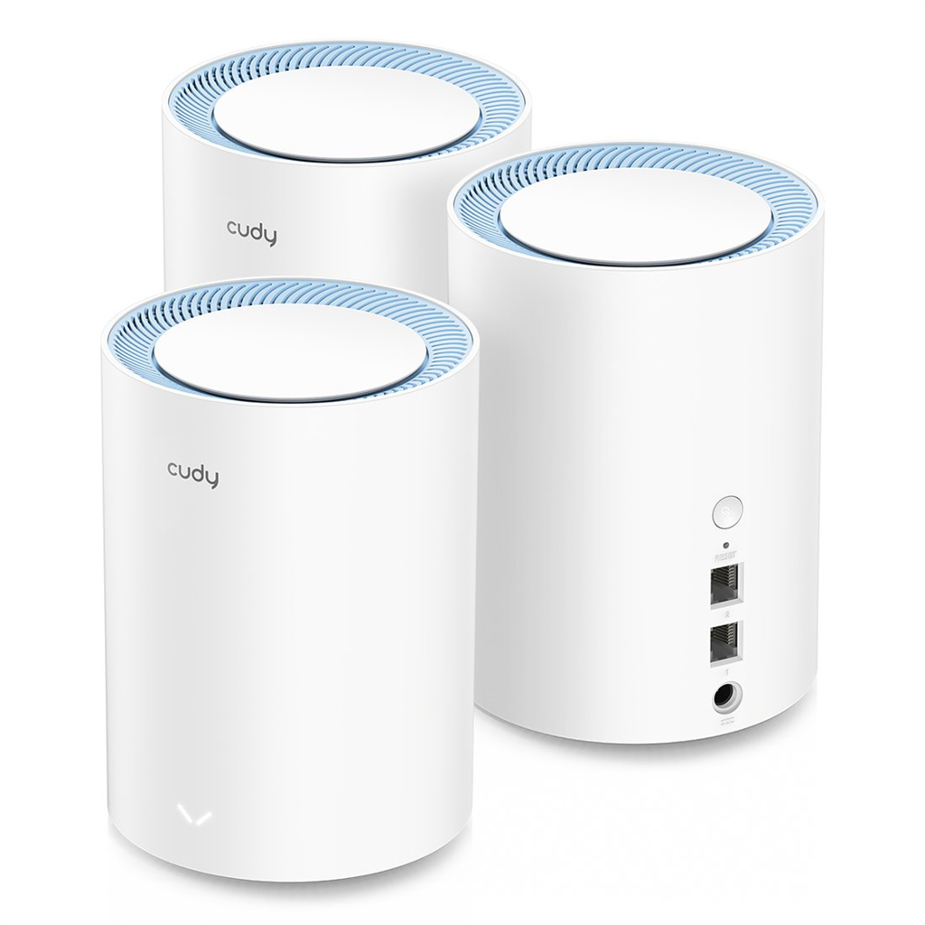 Cudy M1200 (3-Pack), Wi-Fi Mesh systém AC1200, set 3 ks