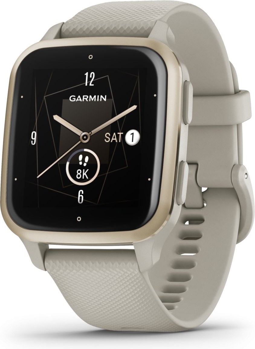 Garmin VENU SQ Music, Cream Gold/French Gray, inteligentné hodinky