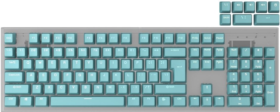 Genesis keycaps LEAD 300 klávesy Double Shot, Mint | VÝPREDAJ