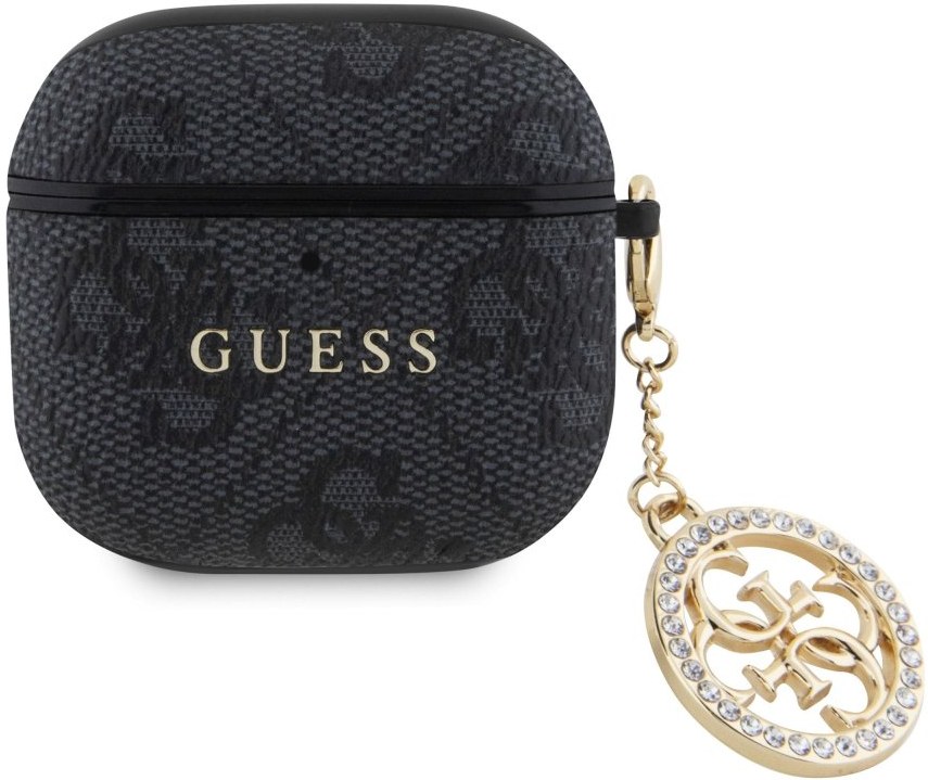 Guess Custodia Per AirPods 3 - Collezione Saffiano Script Metal, Rosa - CG Mobile (GUA3SASMP)