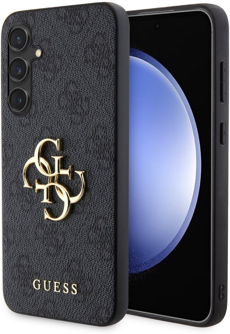 Guess PU Leather 4G Metal Logo Book puzdro pre iPhone 15 Pro Max, sivé | VÝPREDAJ