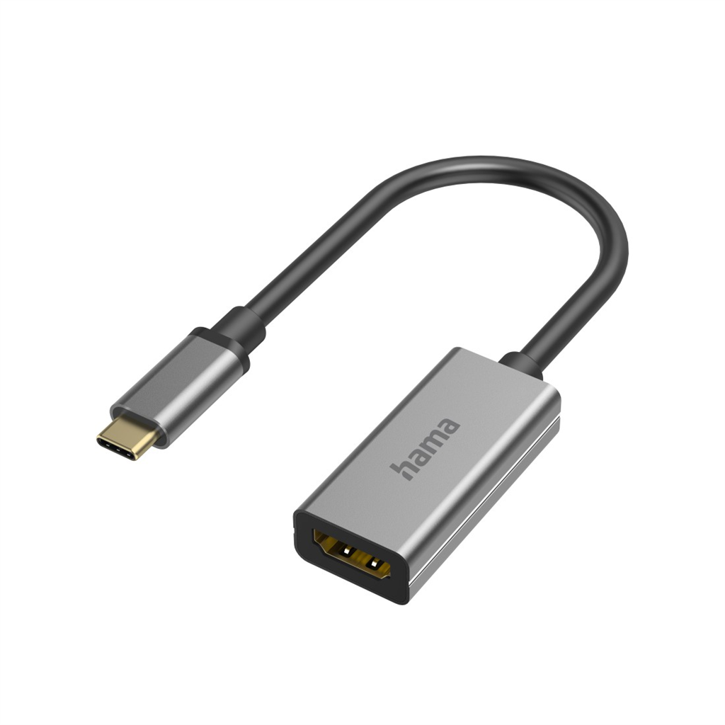 Hama redukcia USB-C na HDMI, UHD/4K@60 Hz, kovová | VÝPREDAJ
