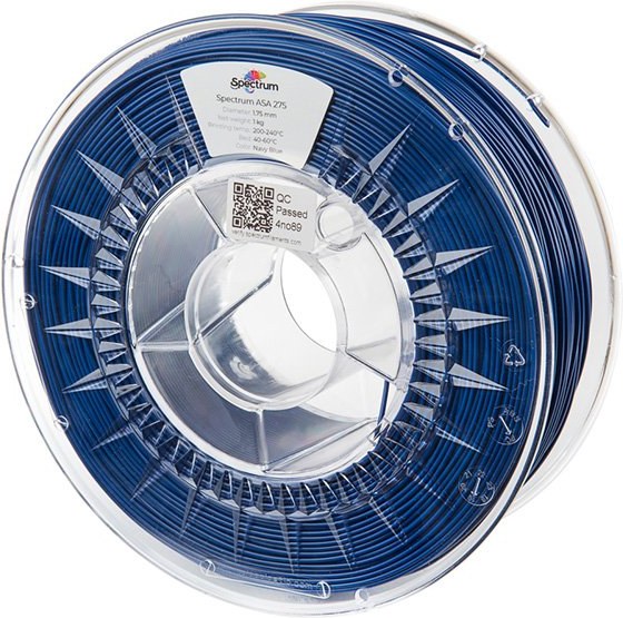 Spectrum 3D filament, ASA 275, 1,75mm, 1000g, 80306, navy blue 80306