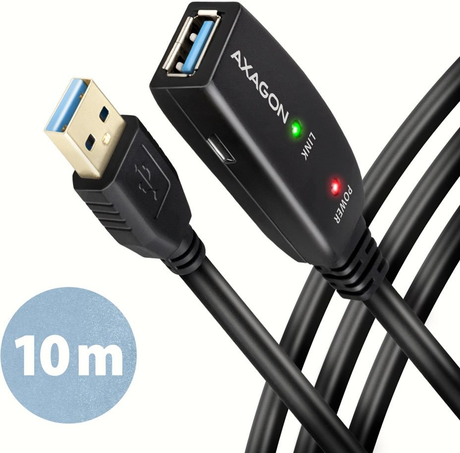 Axagon ADR-310,  A-A, M/F kábel, 10m ADR-310