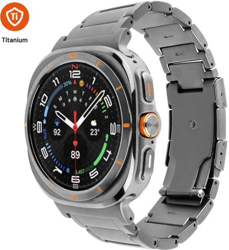 Fixed Titanium Strap titánový remienok pre smartwatch Samsung Galaxy Watch Ultra, prírodný titán FIXTST-1384-NT