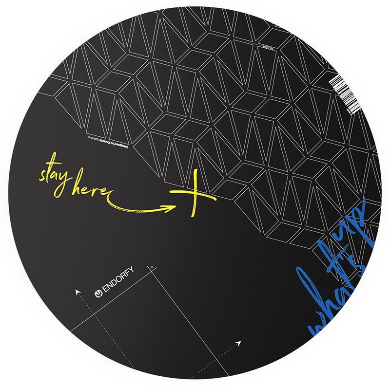 Endorfy ochranná podložka pod stoličku FP110C, čierna EY8G003