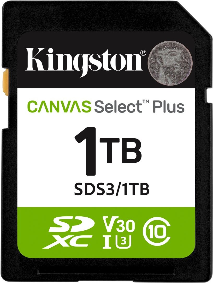 Kingston Canvas Select Plus Gen 3, SDXC, 1 TB SDS3/1TB