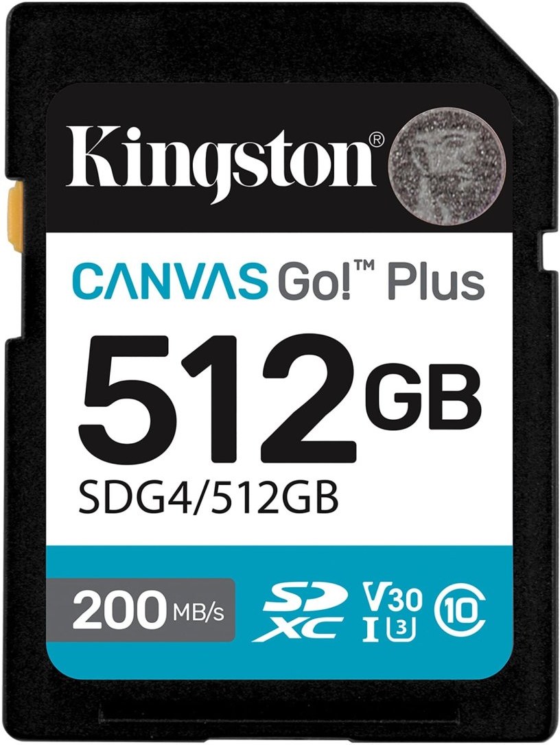 Kingston Canvas Go Plus Gen 4, 512 GB SDG4/512GB