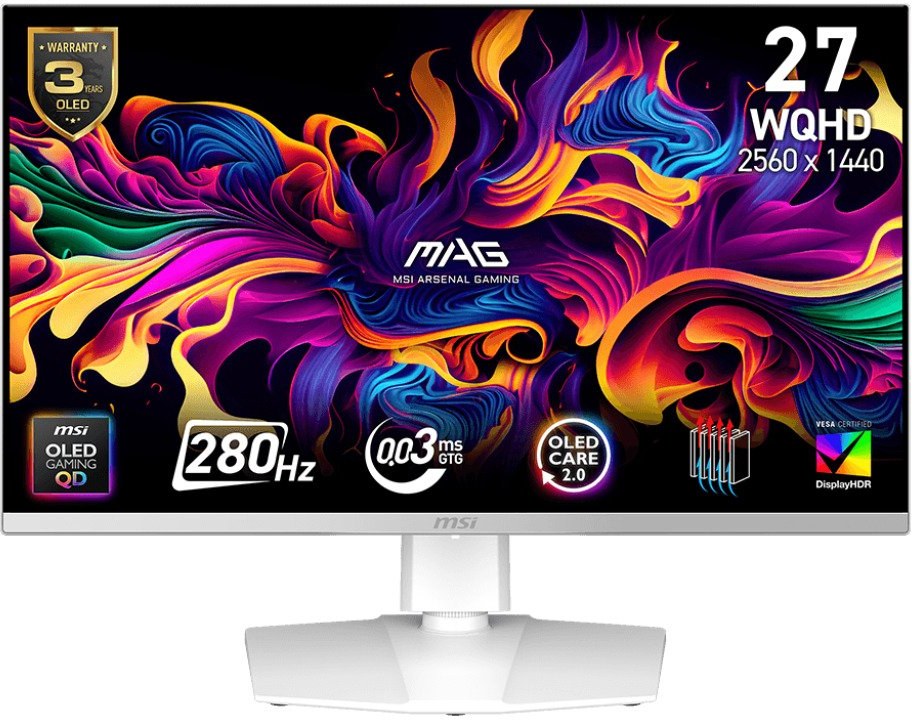 MSI MAG 272QPW QD-OLED X28, 26,5" MAG 272QPW QD-OLED X28