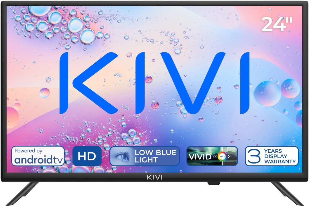 KIVI 24H760QB, 24" (61cm), HD LED TV, AndroidTV 11, čierny 24H760QB