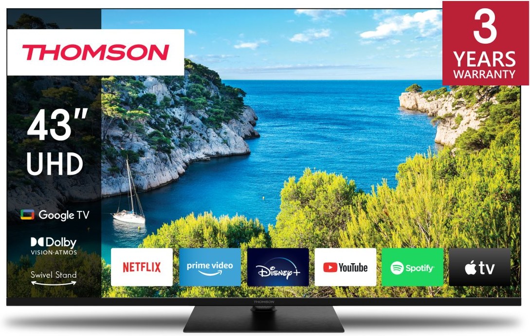 Thomson 43UG5C14 UHD Google TV, čierny 43UG5C14