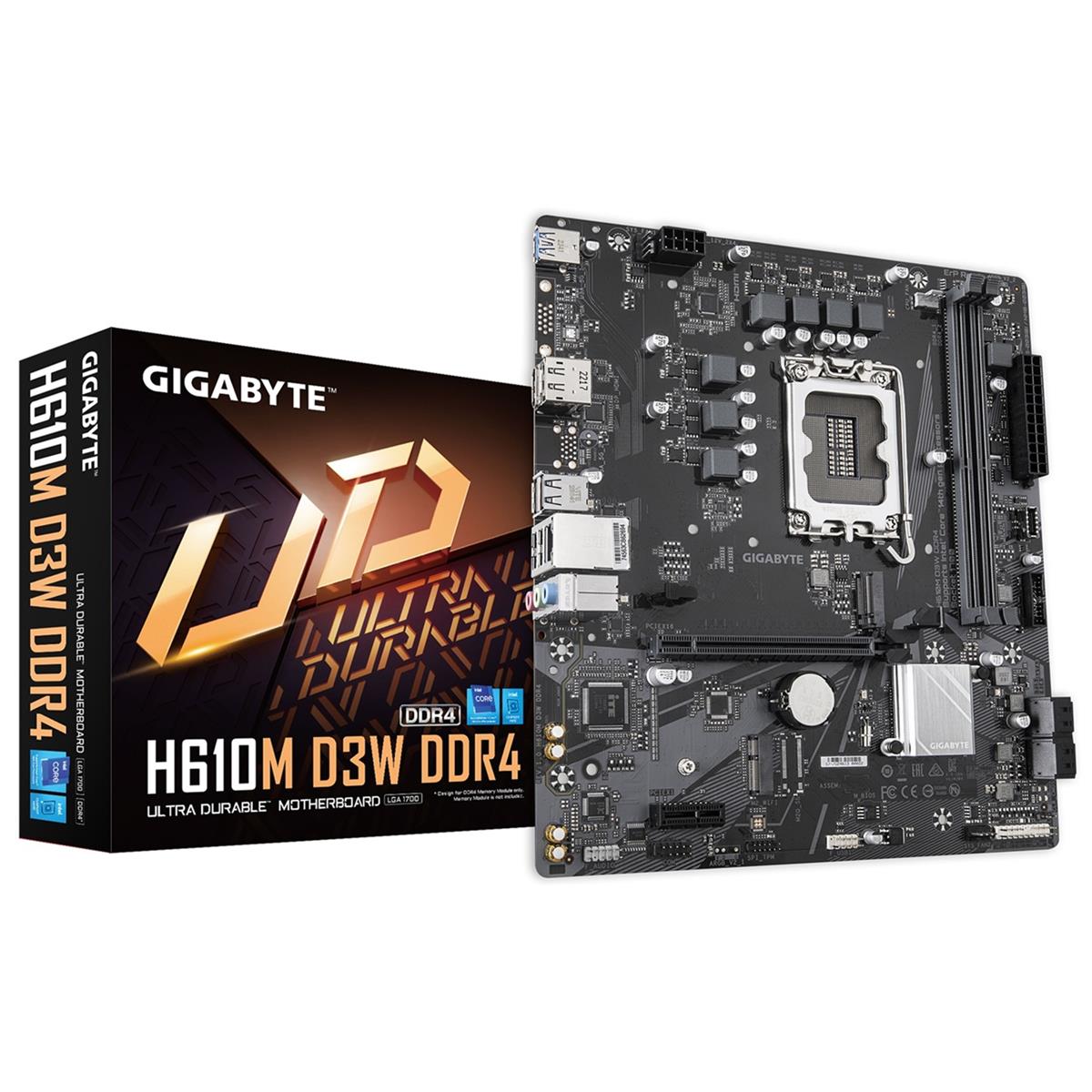 GIGABYTE H610M D3W DDR4/LGA 1700/mATX H610M D3W DDR4