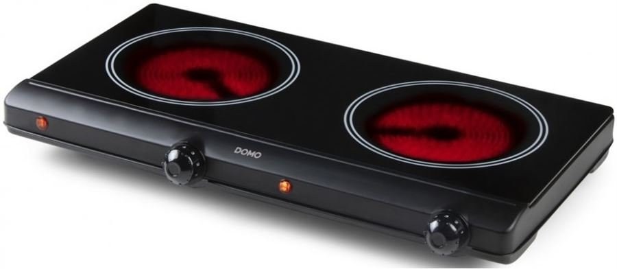 Domo DO 339KP, sklokeramická  dvojplatnička DOMO DO339KP