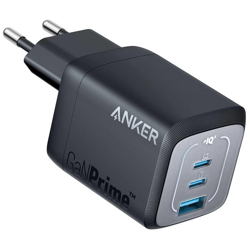 Nabíječka do sítě Anker Prime GaN 67W, 2xUSB-C, 1xUSB-A černá A2669313