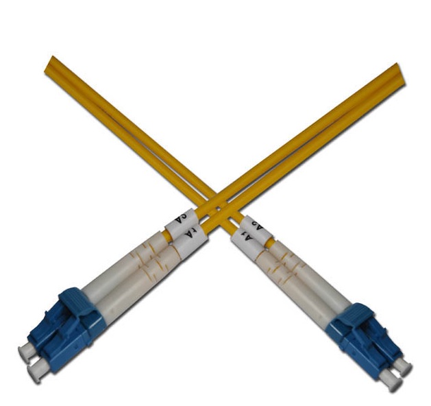 Optický patchkabel duplexní, LC-LC 9/125um SM, 3m, OS2 1032