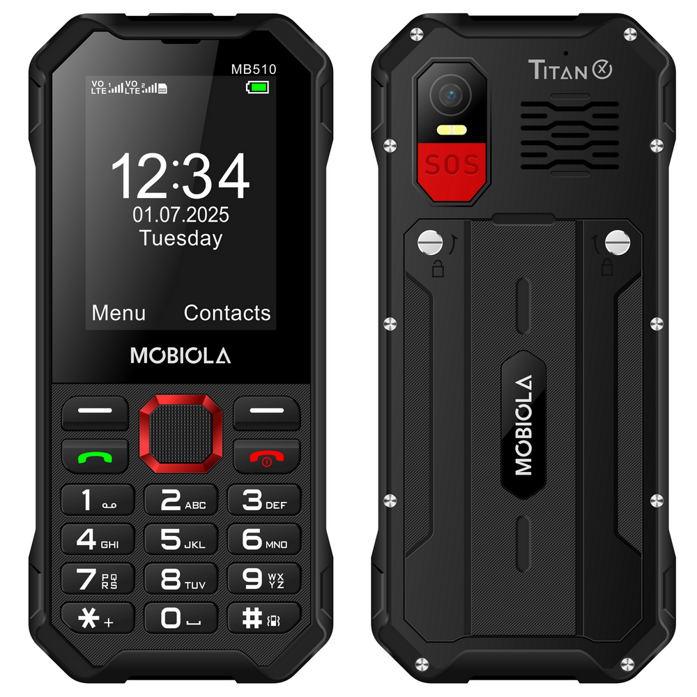 MOBIOLA MB510 TitanX, čierna 8594203271739