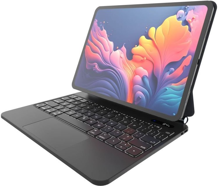 Fixed Typee puzdro s bezdrôtovou klávesnicou pre Apple iPad Pro 12,9" (2018-2022)/iPad Pro 13"/iPad Air 13" (2024-2026), FIXTY-13-CZ-BK