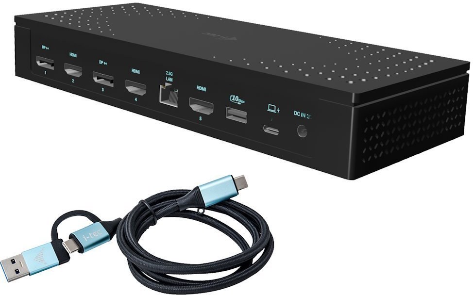 i-tec Universal 5x 4K Display, dokovacia stanica, Power Delivery 100W CA5MONITORDOCKPD