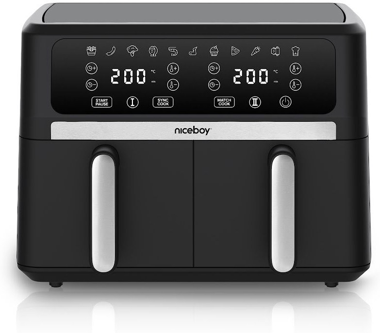 Niceboy ION AirFryer DUO, teplovzdušná fritéza airfryer-duo