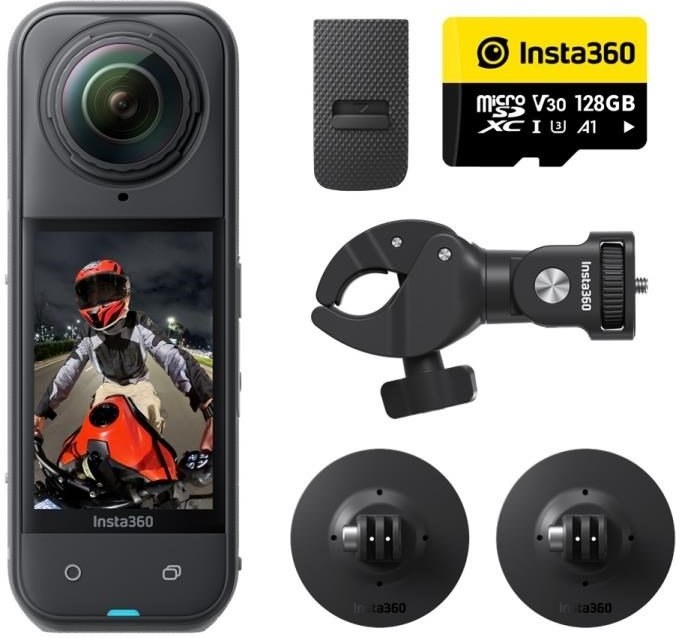 Insta360 X5 motocyklový balíček, športová kamera X5 + príslušenstvo na motorku INST752