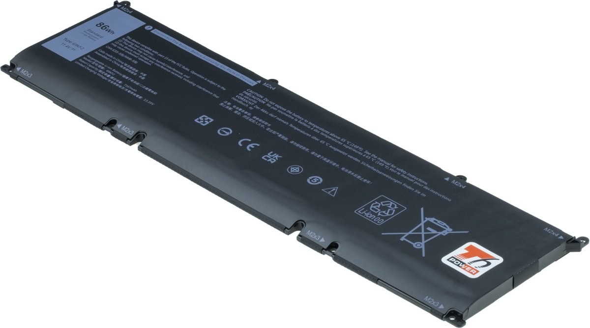 T6 Power batéria pre Dell Precision 5550, 5560, XPS 9500, 9510, G5 5515, 7200mAh, 86Wh, 6cell, Li-pol NBDE0238