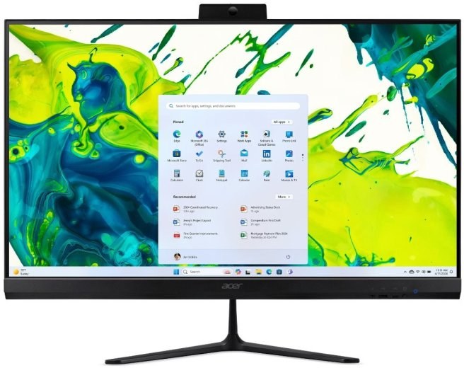 Acer Aspire AIO C27-2G, DQ.BRSEC.004, čierny DQ.BRSEC.004