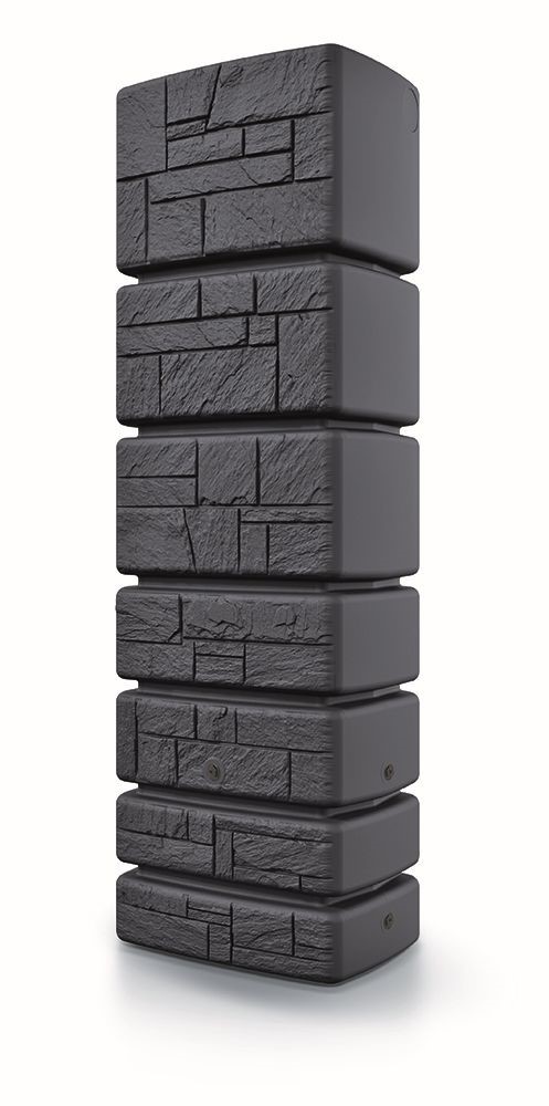 Prosperplast TOWER STONE, antracit, sud na dažďovú vodu, 350l IDTST350-S433