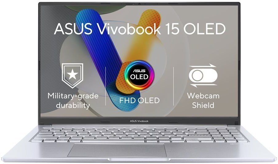 Asus Vivobook 15 OLED, M1505YA-OLED407W, strieborný M1505YA-OLED407W