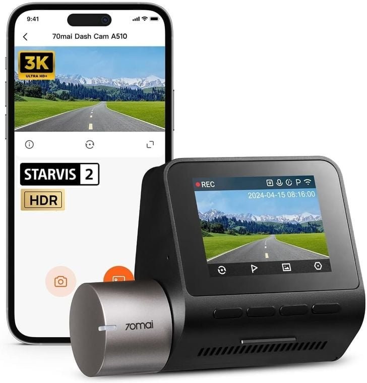 70mai A510 2.7K, autokamera 6971669782733