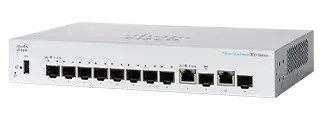 Cisco switch CBS350-8S-E-2G-EU (8xSFP, 2xGbE/SFP combo,fanless) - REFRESH CBS350-8S-E-2G-EU-RF