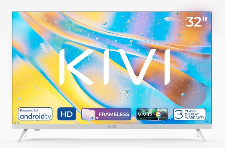 KIVI 32H760QW, 32" (81cm), HD LED TV, AndroidTV 11, biely 32H760QW