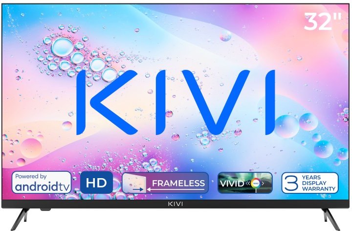 KIVI 32H760QB, 32" (81cm), HD LED TV, AndroidTV 11, čierny 32H760QB