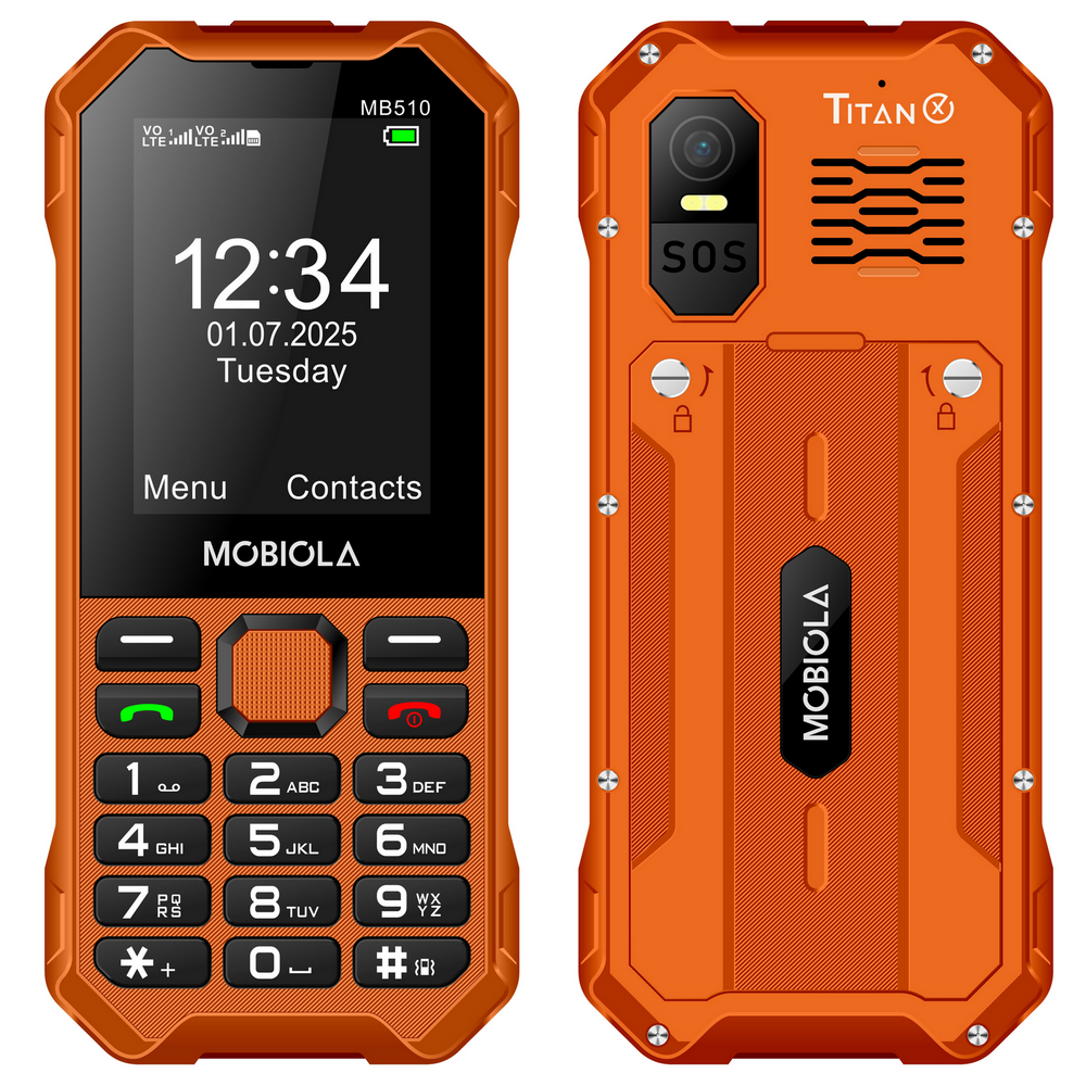 MOBIOLA MB510 TitanX, oranžová 8594203271746