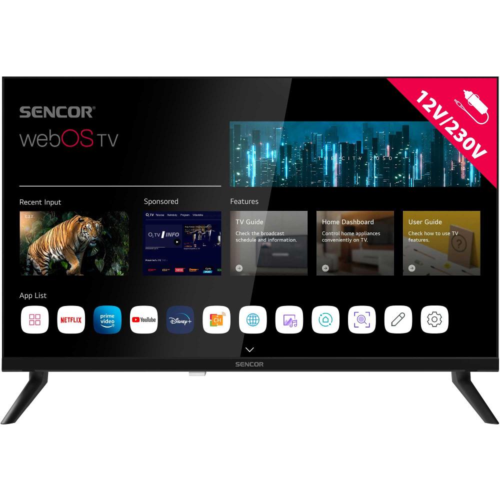 Sencor SLE 24S830MB, 24" SMART HD Televízor SLE 24S830MB