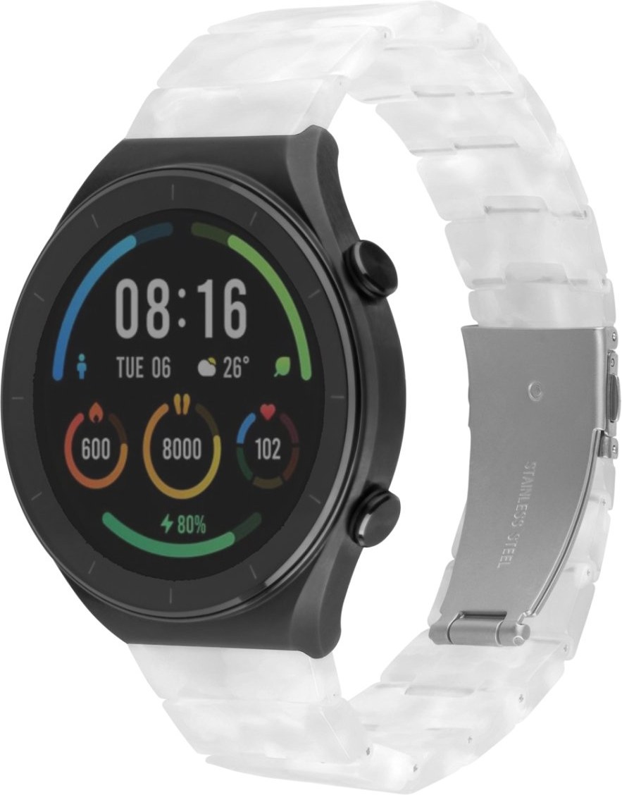 Fixed Resin Strap resinový remienok  s Quick Release 18mm pre smartwatch, Cloud White FIXREST-18MM-CW