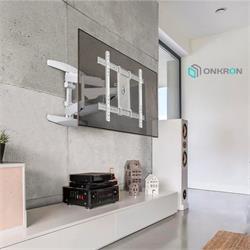 ONKRON TV OLED vysúvny a otočný držiak na stenu 40"až 75" , max 46 kg, biely M6L-W