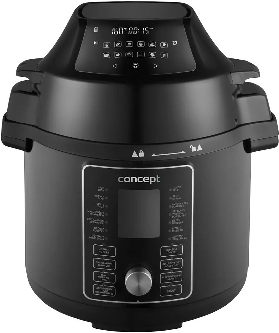 Concept CK8000 COOKERY, multifunkčný tlakový hrniec s Air fry pokrievkou CK8000