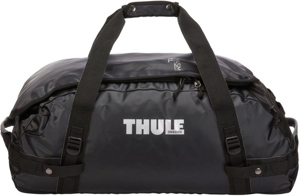 thule, cestovná taška, nepremokavá, váha 1,8kg, po zložení v malom rozmere, thule, 70 L, farba čierna