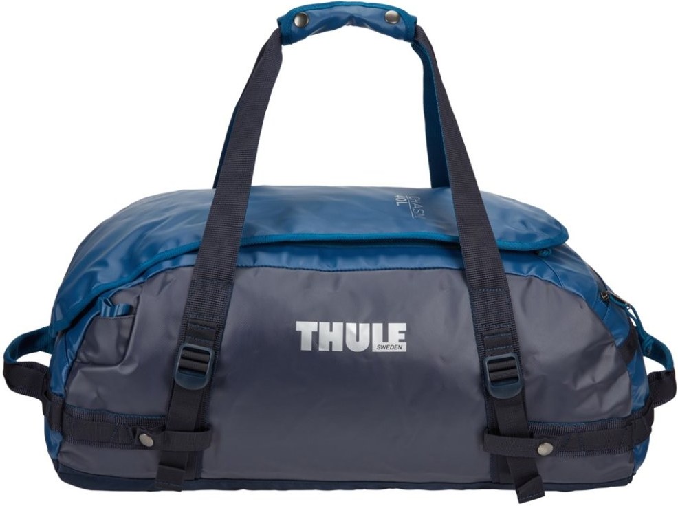 thule,cestovná taška, nepremokavá, váha 1,4kg, po zložení v malom rozmere, thule, 40 L, farba modrá
